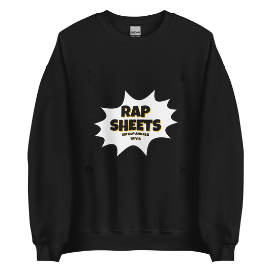 RAP SHEETS splash sweatshirt